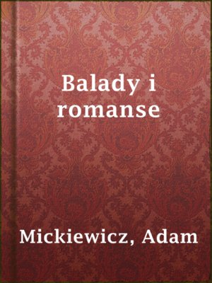cover image of Balady i romanse